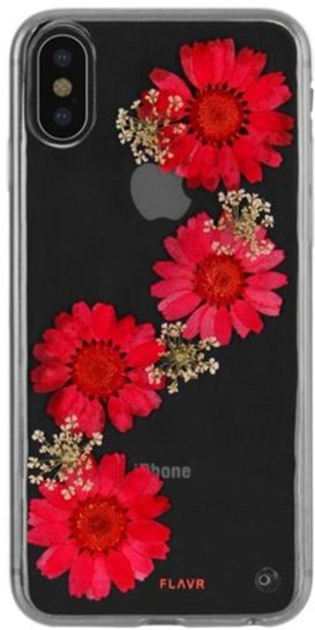 Etui plecki Flavr Real Flower Paula do Apple iPhone X Clear (4029948070315) - obraz 1