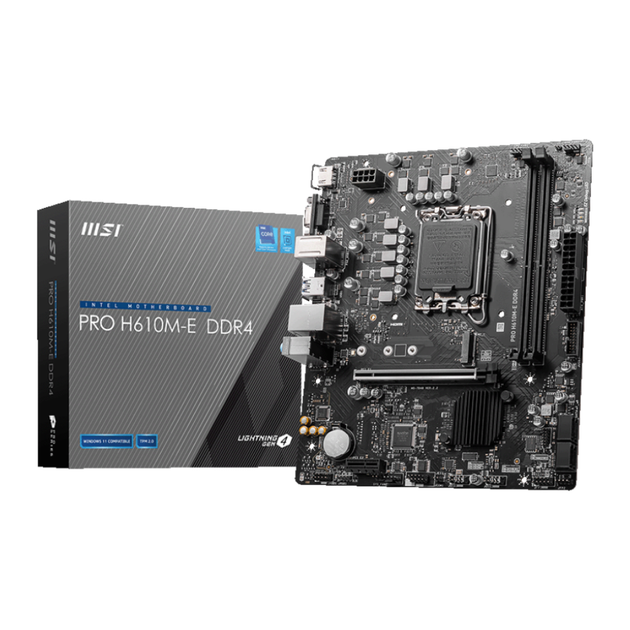 Материнская плата MSI PRO H610M-E DDR4 Socket 1700/Intel/MicroATX/1хHDMI/VGA - изображение 3