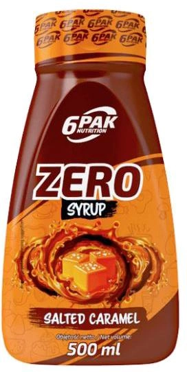 Zamiennik posiłku 6PAK Nutrition Syrup Zero 500 ml Salty caramel (5902811810364) - obraz 1