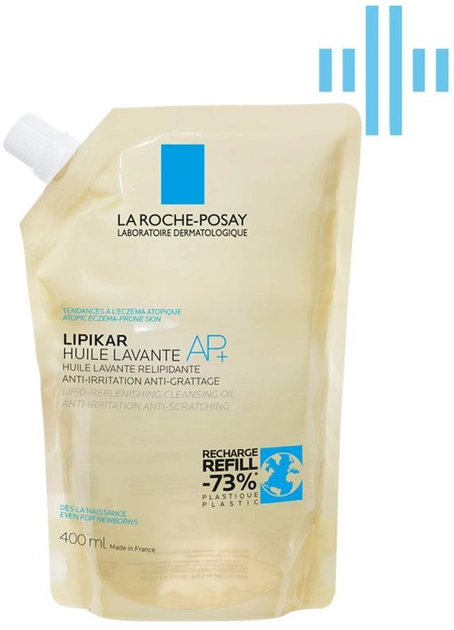 Акція на Ліпідовідновлювальний очищувальний засіб La Roche-Posay Lipikar Олія АП+ для Ванни та Душу для немовлят, дітей та дорослих 400 мл від Rozetka