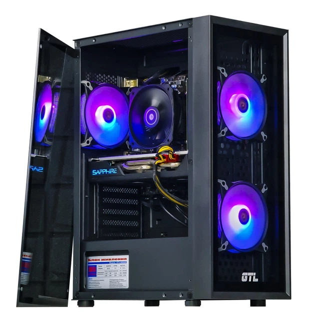 ゲーミングPC/i7/256GB/AMD RX480 Ігровий ПК Red - Ryzen 5 2600 / RX 480 8GB / RAM 32GB / SSD 120 GB