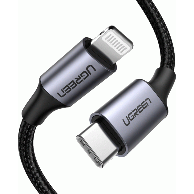 Кабель UGREEN US304 Type-C Apple Lightning 3 A 1.5m (UGR-60760) - изображение 2