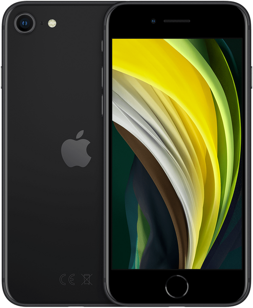Мобильный телефон Apple iPhone SE 128GB 2020 Black Slim Box (MHGT3) Официальная гарантия - изображение 1