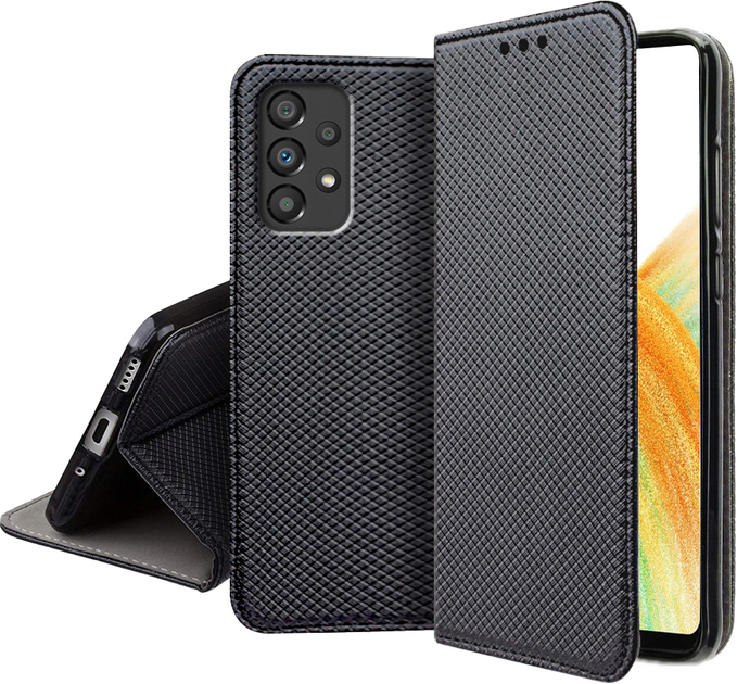 Etui z klapką Smart Magnet Book do Samsung Galaxy A33 Black (5904422917470) - obraz 1