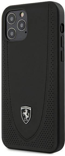 Etui plecki Ferrari Off Track Perforated do Apple iPhone 12/12 Pro Black (3700740479247) - obraz 1