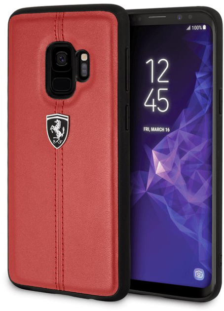 Etui plecki Ferrari Heritage Portofino do Samsung Galaxy S9 Red (3700740425848) - obraz 1