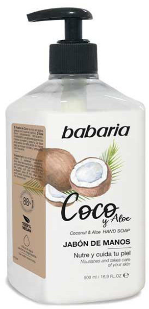 Mydło w płynie Babaria Coco & Aloe Hand Soap 500 ml (8410412027021) - obraz 1
