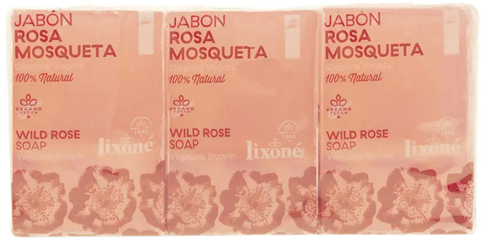 Zestaw Lixone Rosehip Soap Sensitive Skin 3 x 125 g (8411905010131) - obraz 1