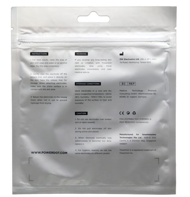 Elektrody Therabody Powerdot 2.0 replacement pads (FIRTHBELE0003) - obraz 3