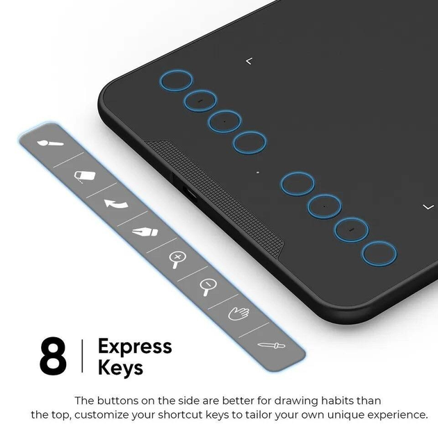 Графический планшет XP-PEN Deco Mini7 для рисования, 7x4 дюймовый, с ...