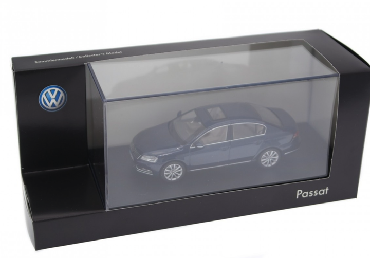 Модель автомобіля Volkswagen Passat (B7) Saloon Dark Blue, Scale 1