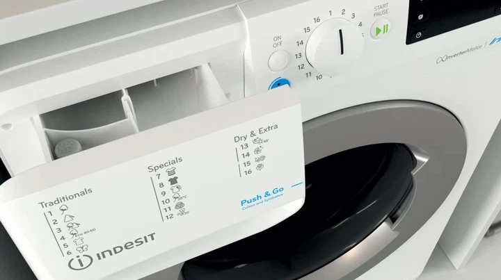 Pralko-suszarka Indesit BDE 86435 9EWS EU - obraz 10