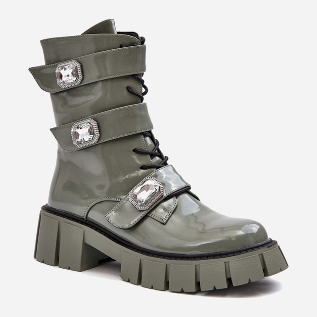 Жіночі черевики високі S.Barski MR870-61 37 Зелені (5905677936971) - зображення 2