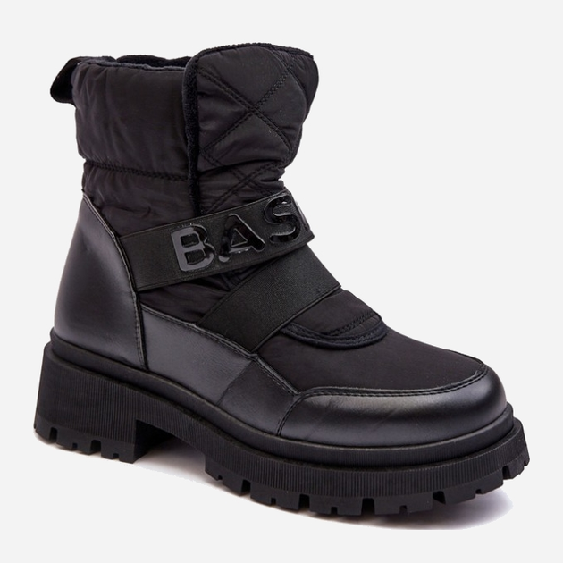Жіночі зимові черевики високі Zeva 37 Чорні (5905677935776) - зображення 2
