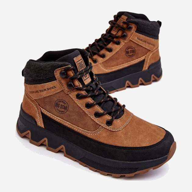 Buty trekkingowe męskie wysokie Big Star MM174015 45 Camel (5900714677916) - obraz 6