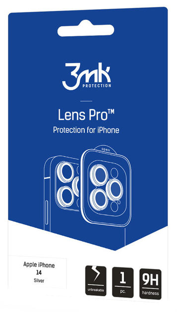 Захисне скло 3MK Lens Protection Pro для камери iPhone 14 з монтажною рамкою (5903108482691) - зображення 4