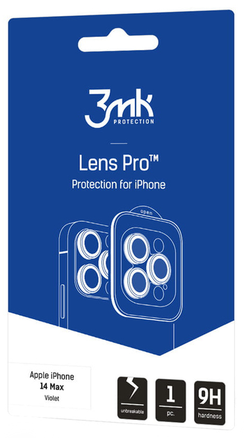 Захисне скло 3MK Lens Protection Pro для камери iPhone 14 Plus з монтажною рамкою (5903108484138) - зображення 4