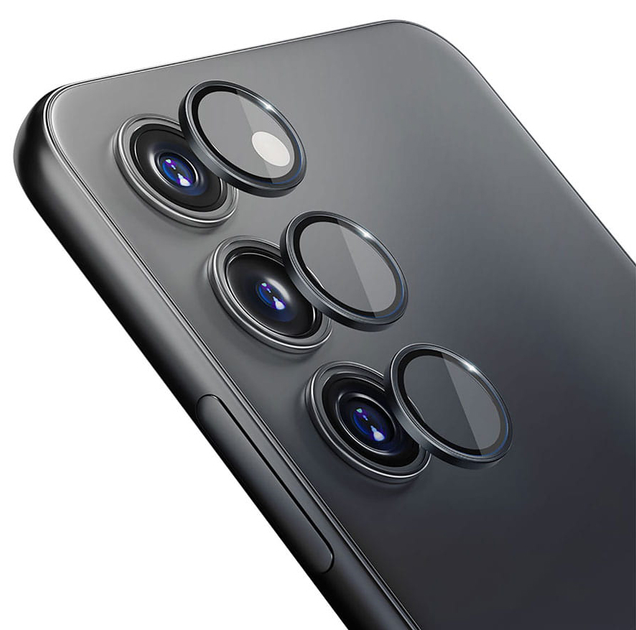 Szkło hartowane 3MK Lens Protection Pro na aparat Samsung Galaxy A14 4G/A14 5G/A34 5G z ramką montażową (5903108519304) - obraz 2