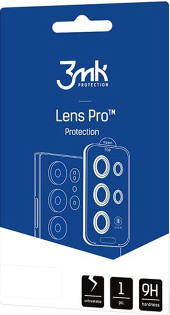 Szkło hartowane 3MK Lens Protection Pro na aparat Samsung Galaxy A24 4G z ramką montażową (5903108519441) - obraz 1