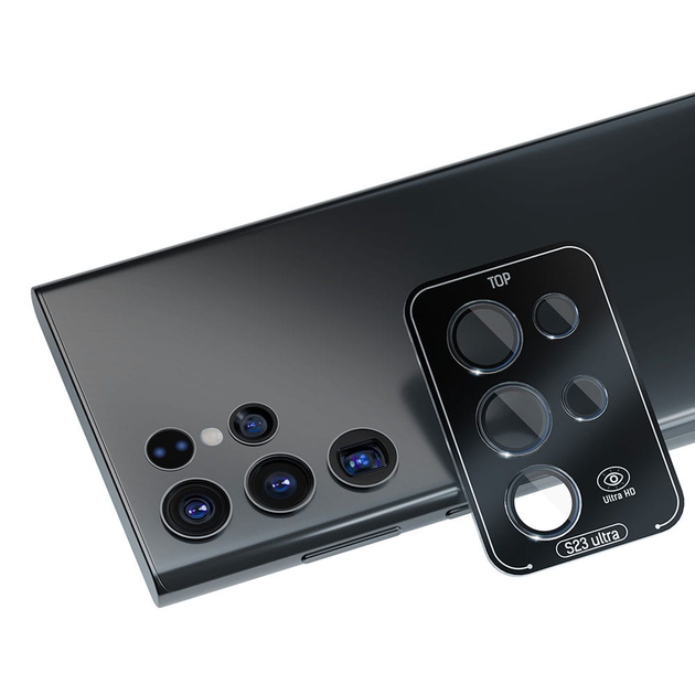 Szkło hartowane 3MK Lens Protection Pro na aparat Samsung Galaxy S23 Ultra z ramką montażową (5903108498418) - obraz 4