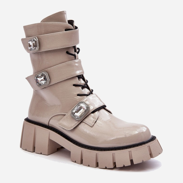 Жіночі зимові черевики високі S.Barski MR870-61 36 Світло-сірі (5905677937268) - зображення 2