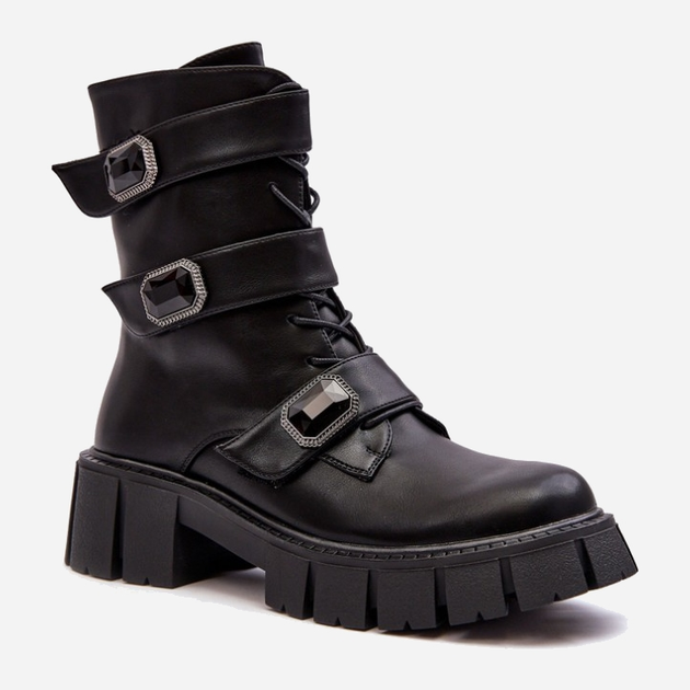 Жіночі зимові черевики високі S.Barski MR870-62 39 Чорні (5905677937114) - зображення 2