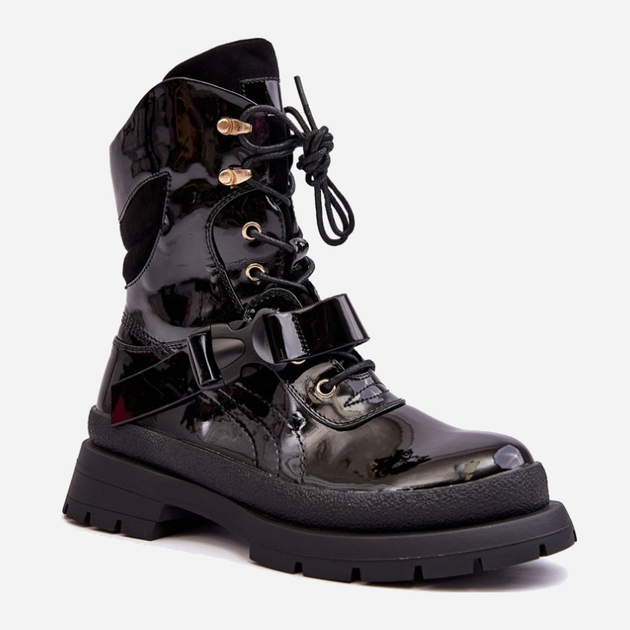 Жіночі зимові черевики високі Nahili 40 Чорні (5905677943757) - зображення 2
