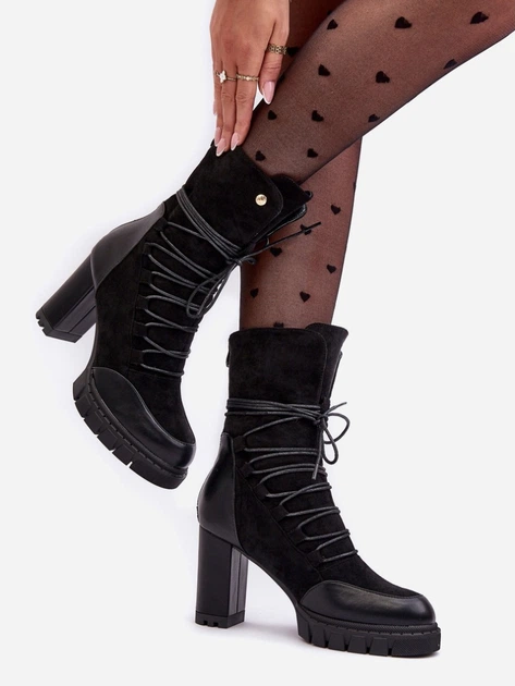 Жіночі ботильйони Artie 38 Чорні (5905677943610) - зображення 3