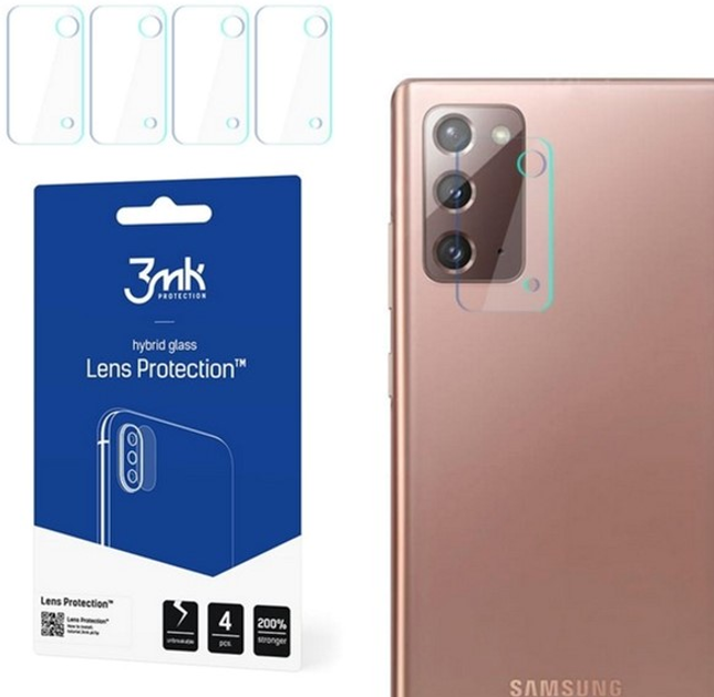 Комплект захисних стекол 3MK Lens Protect для камери Samsung Galaxy Note 20 4 шт - зображення 1