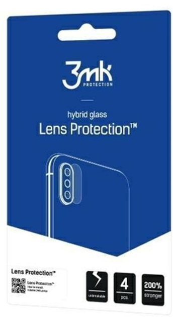 Комплект захисних стекол 3MK Lens Protect для камери Samsung Galaxy S20 4 шт - зображення 1