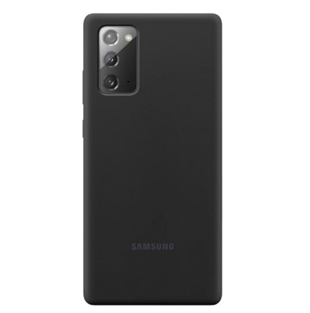 Панель Samsung Silicone Cover для Galaxy Note 20 Чорний (8806090560477) - зображення 1