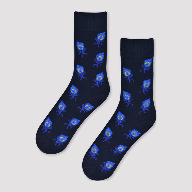 Шкарпетки NOVITI SB002-U-11 Коттон 39-42 Темно-Сині (5905204334577) - зображення 1