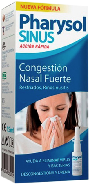 Spray Reva Pharysol Sinus Congestión Nasal Fuerte 15 ml (8436540335289) - obraz 1