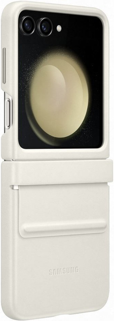 Etui z klapką Samsung Flap ECO-Leather Case do Galaxy Z Flip 5 Cream (8806095071077) - obraz 1