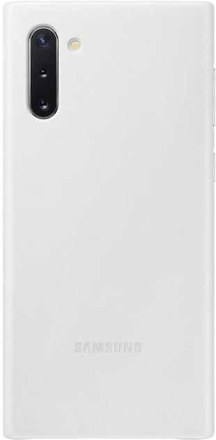 Etui plecki Samsung Leather Cover do Galaxy Note 10 White (8806090027680) - obraz 1