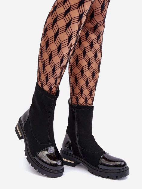 Жіночі ботильйони Shendete 39 Чорні (5905677922295) - зображення 3