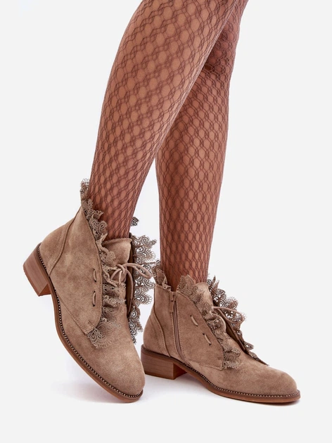 Trzewiki damskie niskie Klemovia 39 Beżowe (5905677934533) - obraz 5