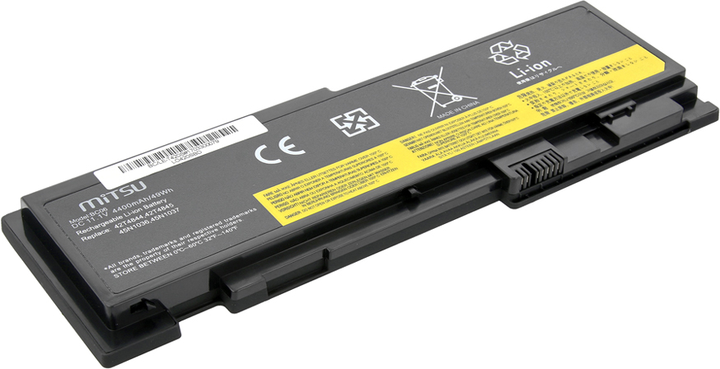 Акумулятор Mitsu для ноутбуків Lenovo ThinkPad T420s 11.1 V 4400 mAh (5BM241-BC/LE-T420S) - зображення 2