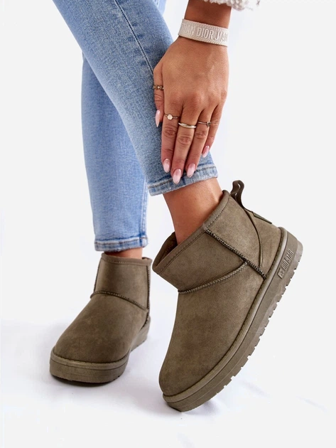 Śniegowce mukluki damskie z futerkiem Big Star KK274292 39 Khaki (5900714578398) - obraz 3