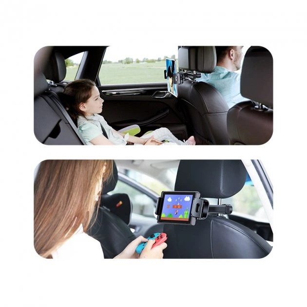 Утримувач на підголівник автомобіля USAMS Car Rear Seat Phone-Tablet Bracket - изображение 2