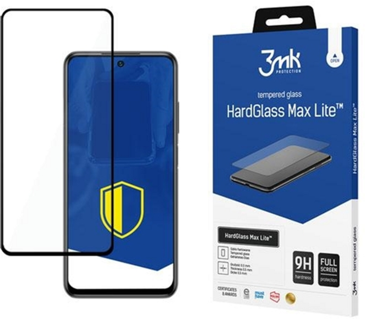 Захисне скло 3MK HardGlass Max Lite для Xiaomi Redmi Note 10 (5903108377454) - зображення 1