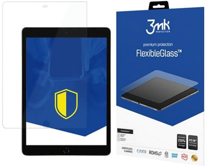 Szkło hybrydowe 3MK FlexibleGlass do Apple iPad 8/9 Gen 10.2" (5903108308403) - obraz 1