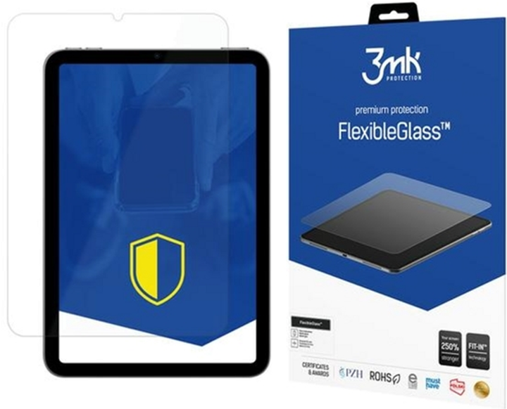 Szkło hybrydowe 3MK FlexibleGlass do Apple iPad mini 2021 8.3" (5903108439817) - obraz 1