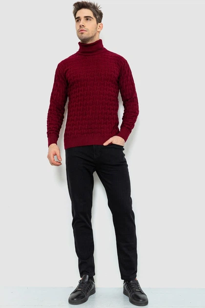 Гольф-свитер мужской бордовый 161R619 Ager 2XL - изображение 2