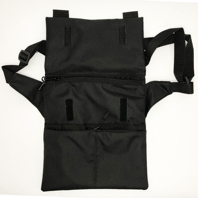 Сумка кобура через плечо планшетка мужская тактическая наплечная HZ-832 черная - изображение 2