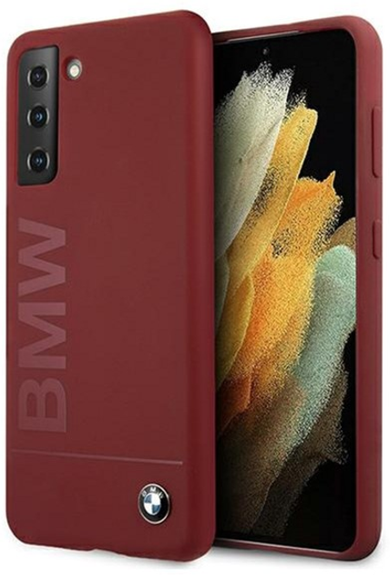 Etui plecki BMW Signature do Samsung Galaxy S21 Red (3700740497418) - obraz 1