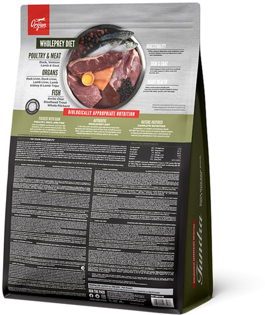 Sucha karma dla kotów wszystkich ras i w każdym wieku Orijen Tundra Cat 1.8 kg (0064992283186) - obraz 6