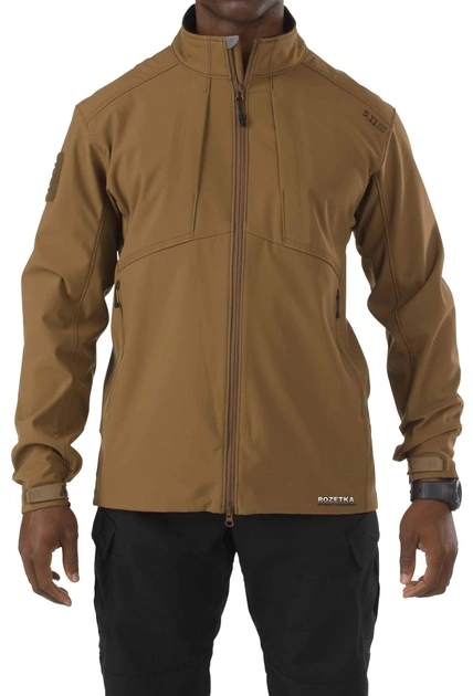 Куртка тактическая для штормовой погоды 5.11 Tactical Sierra Softshell 78005 L Battle Brown (2000980359264) - изображение 1
