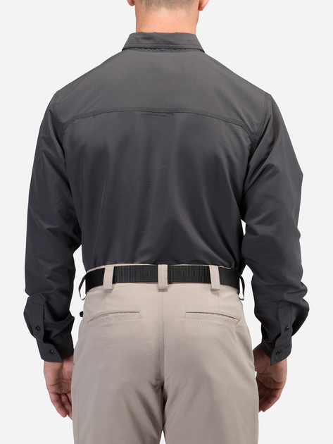 Рубашка тактическая 5.11 Tactical Fast-Tac Long Sleeve Shirt 72479-018 L Charcoal (2000980528509) - изображение 2