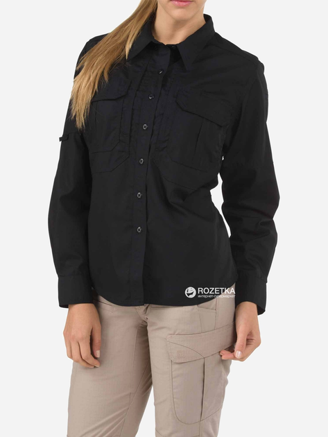 Сорочка тактична 5.11 Tactical Women's TaclitePro Long Sleeve Shirt 62070 XS Black (2000980425747) - зображення 1
